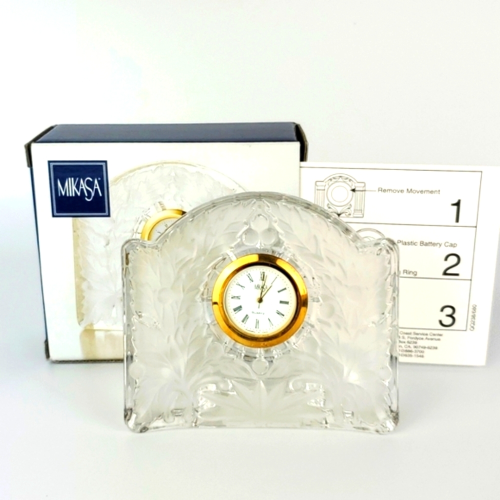 Mikasa Maple Deak Clock